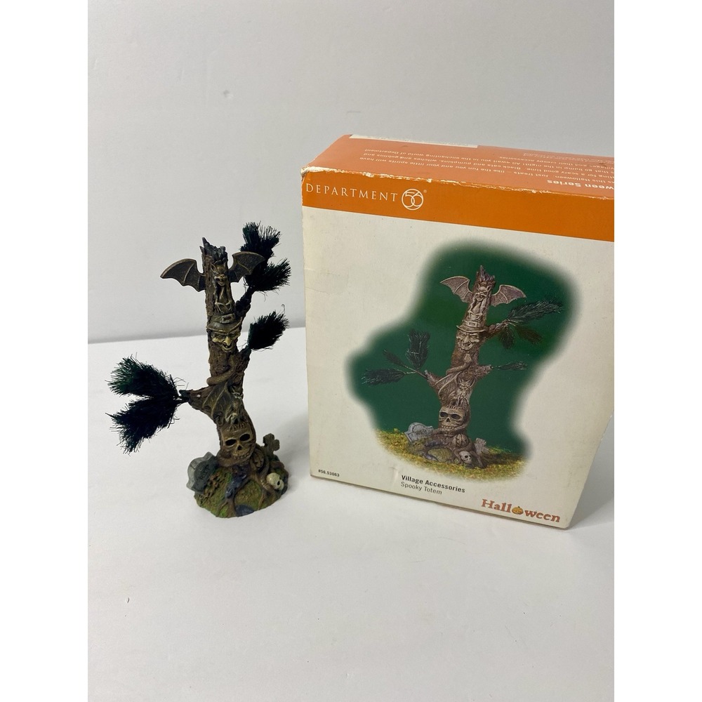 Dept 56 Spooky Totem Halloween Village Accessory Decoration